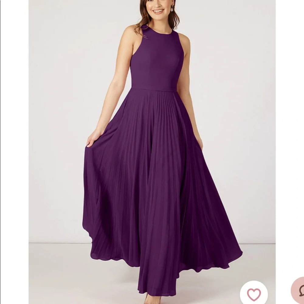 Azazie Lindie in Grape - Picture 4 of 7